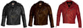 Men's Vintage Cafe Racer Black and Brown Leather Slim Fit Biker Jacket