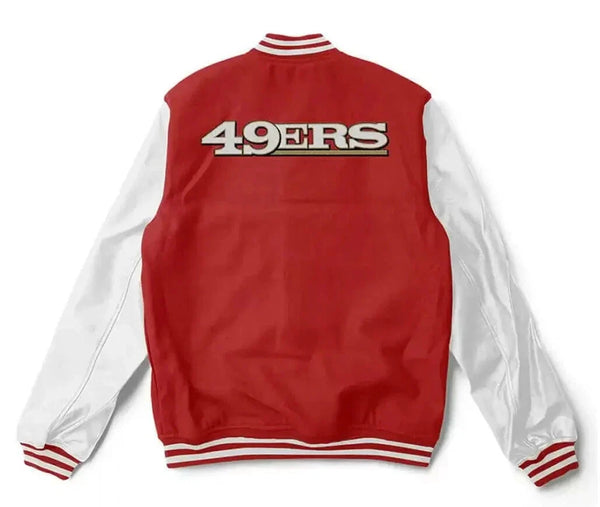 Men's San Francisco 49ers Inspired 80's Varsity Jacket