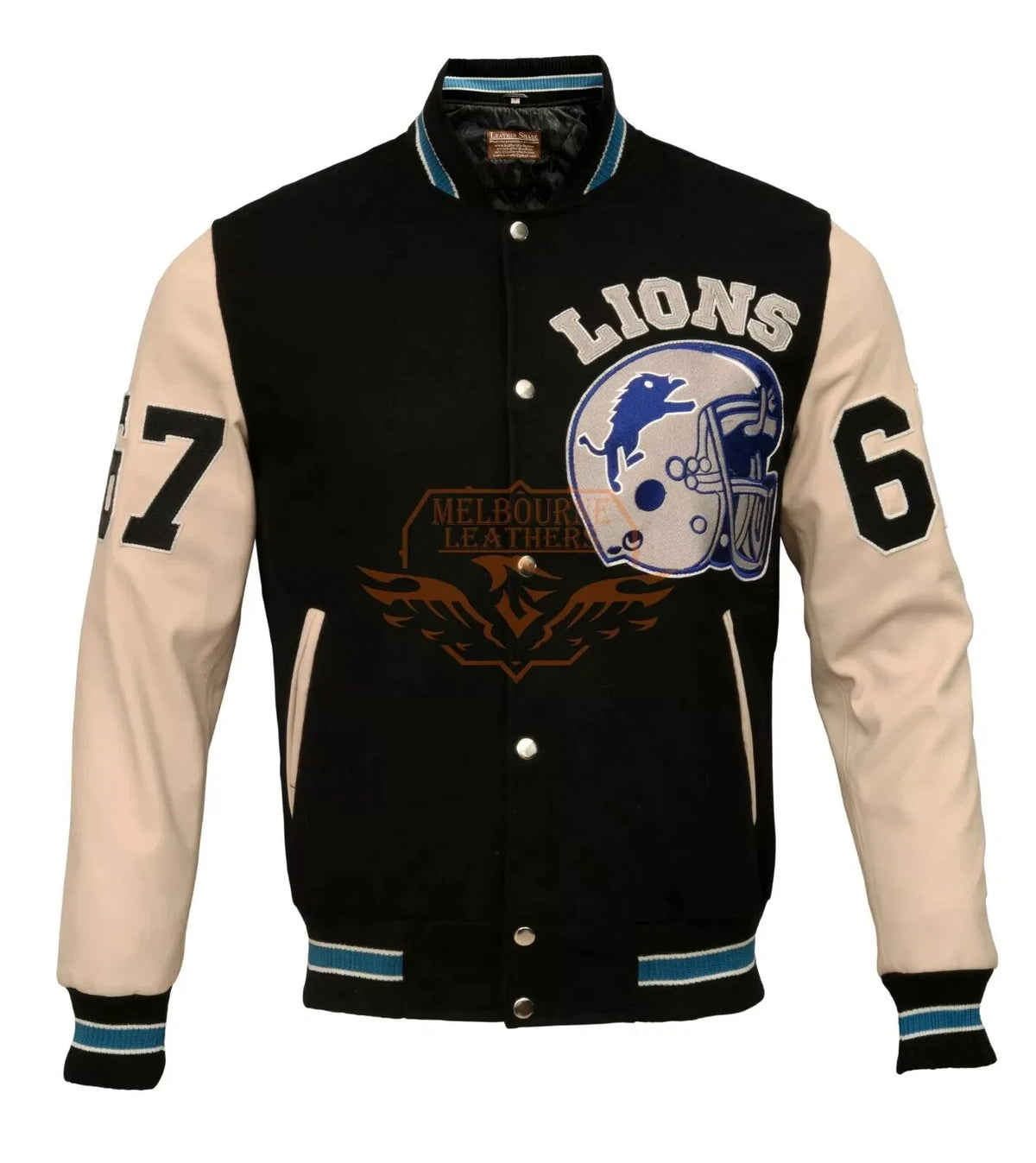 Axel Foley Beverly Hills Cop Inspired Detroit Lions Varsity Jacket