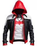 Batman Arkham Knight Inspired Red, Black & White Leather Jacket & Vest