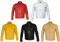 Men Soft Genuine Leather Trucker Retro Levi's Style Vintage Sheepskin Jacket