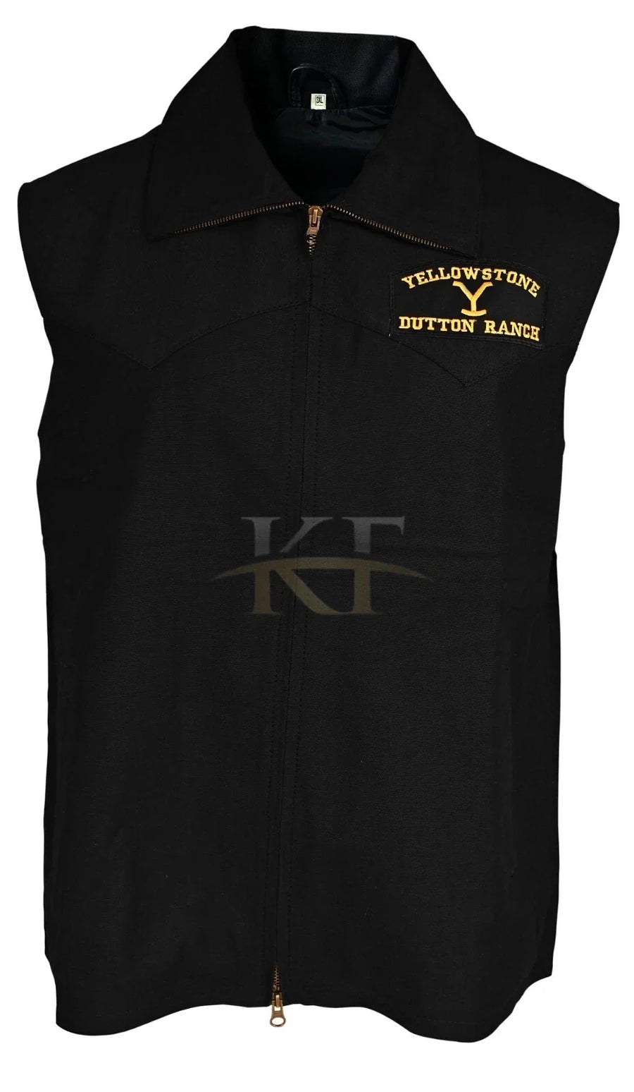 Men’s Yellowstone John Dutton Kevin Costner Cowboy Rip Wheeler Black Wool Vest