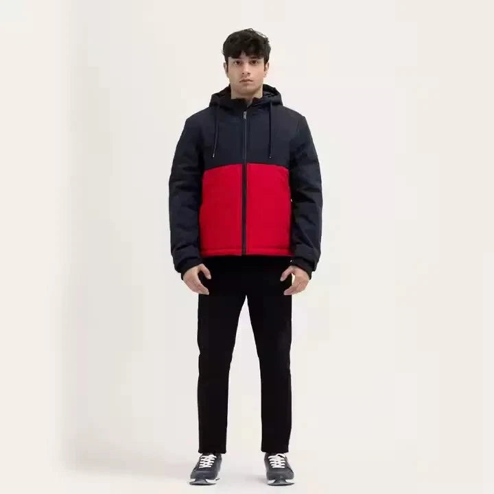 The Mens Biker Motorcycle Classic Nuptse Quilted Puffer Jacket - Unisex