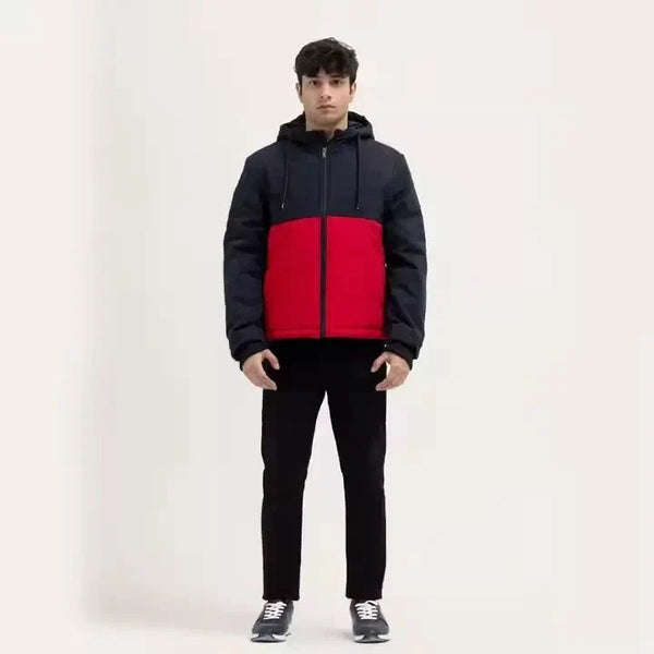 The Mens Biker Motorcycle Classic Nuptse Quilted Puffer Jacket - Unisex