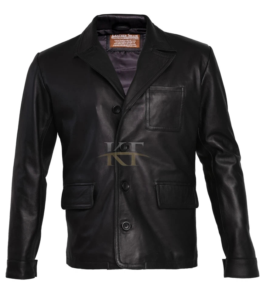 DANIEL CRAIG LEATHER BLAZER REPLICA GENUINE REAL LEATHER JACKET COAT NEW MEN'S