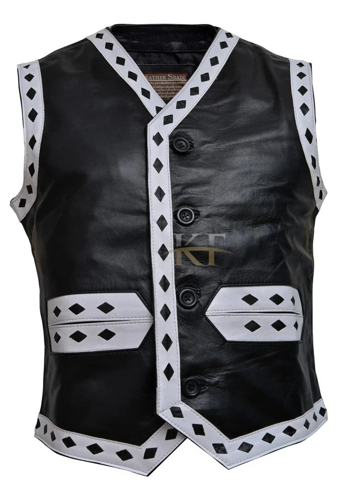 The Warriors Movie Real Leather Vest/Jacket Sheep Skin Gun Pocket Soft Leather