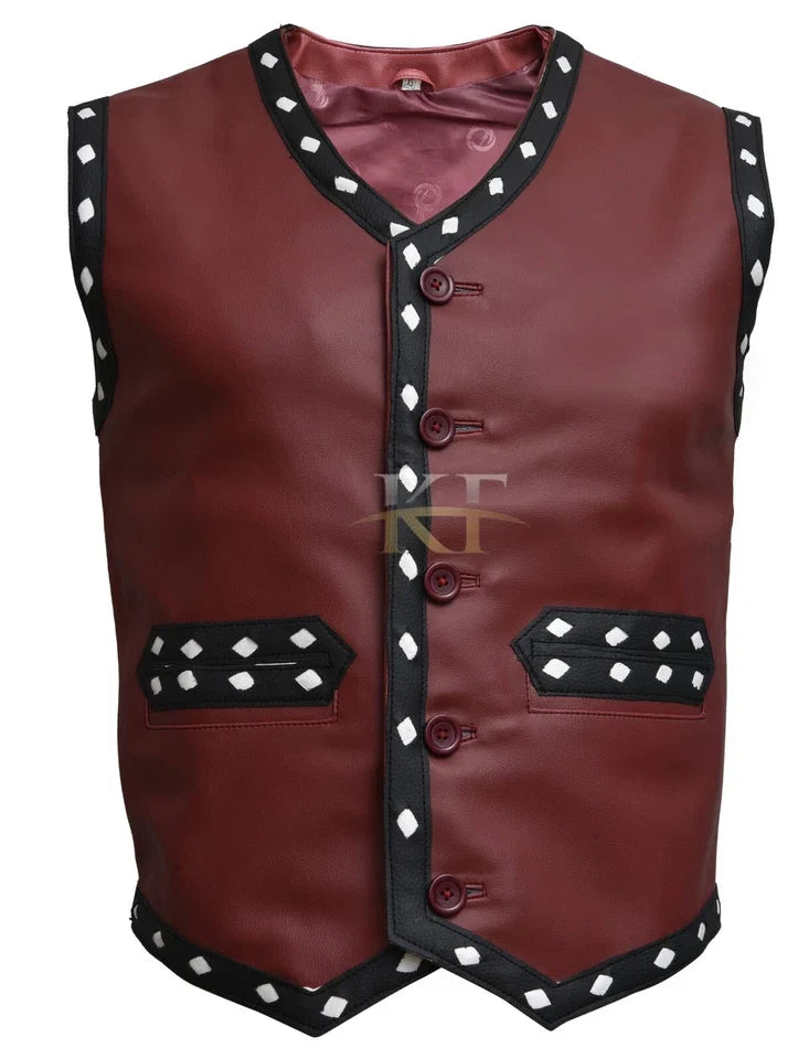 The Warriors Movie Real Leather Vest/Jacket Sheep Skin Gun Pocket Soft Leather