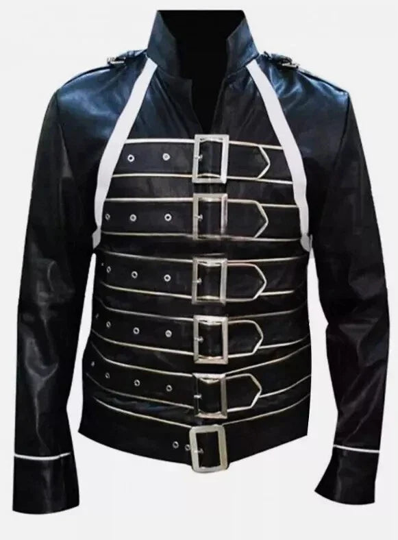 Freddie Mercury Wembley Inspired Yellow Leather Jacket Costume