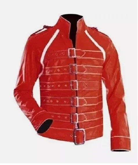 Freddie Mercury Wembley Inspired Yellow Leather Jacket Costume