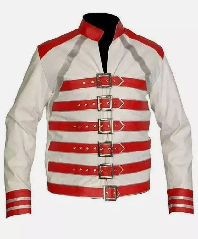 Freddie Mercury Wembley Inspired Yellow Leather Jacket Costume