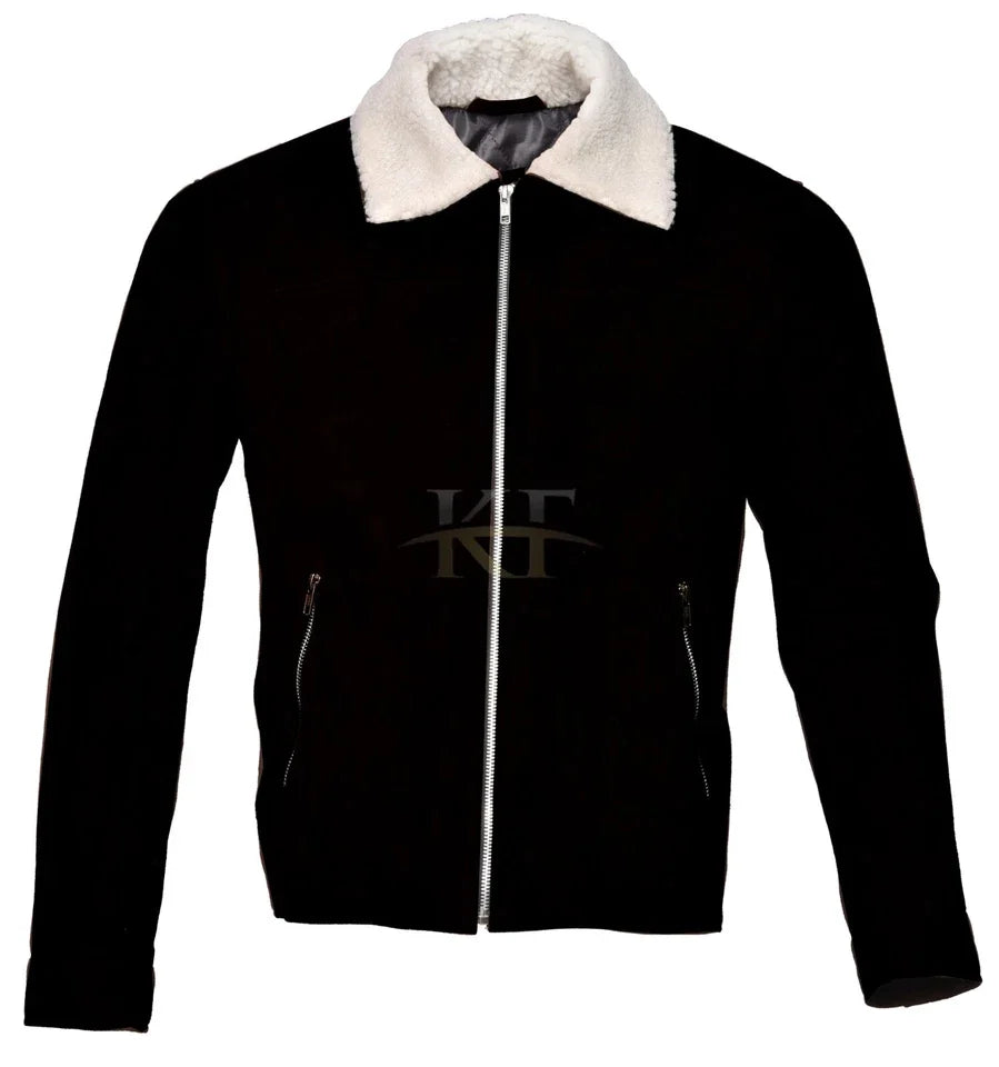 The Walking Dead Rick Grimes Inspired Suede Leather Jacket for Men